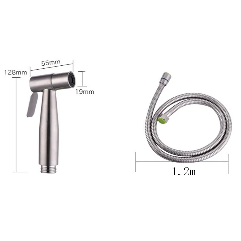 Ручной смеситель для биде из нержавеющей стали черный ручной распылитель ванной