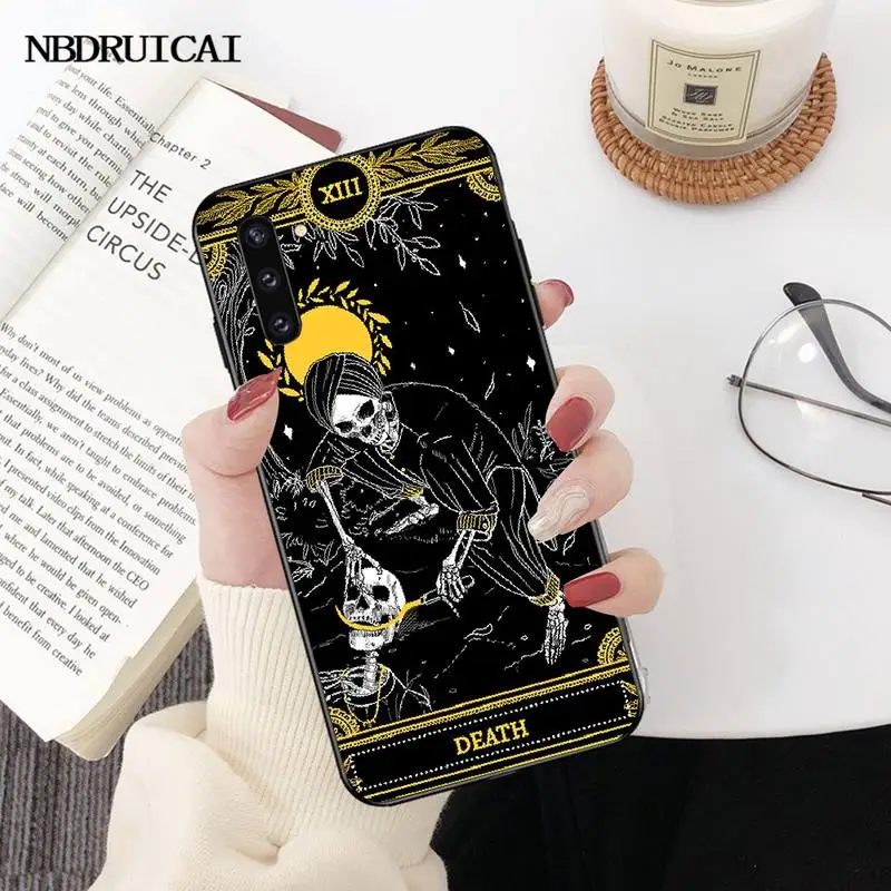 Чехол для телефона PENGHUWAN Death Tarot черный мягкий чехол Samsung Note 3 4 5 7 8 9 10 pro M10 20 30 |
