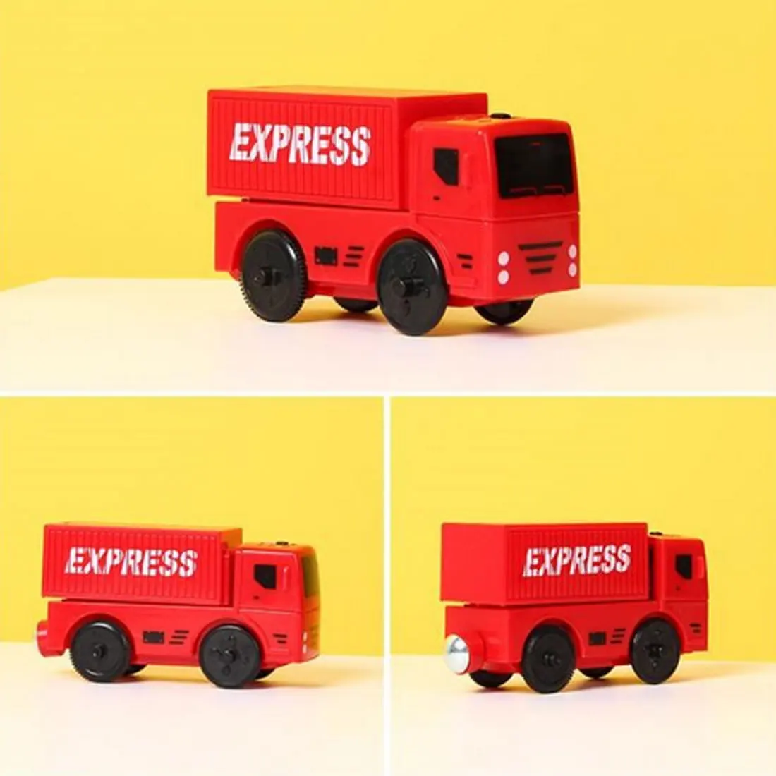 Деревянная железная дорога прямой и изогнутый расширительный трек Take n Play