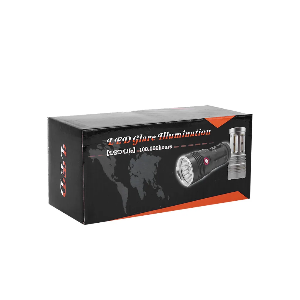 Xml T6 X 18 Led охотничий фонарь 4x18650, фонарь на батарейках, яркий охотничий фонарь, Аксессуары для велосипеда, автомобильные аксессуары