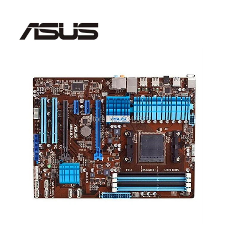 Для ASUS M5A97 б/у Настольный для 970 материнская плата Socket AM3+ DDR3 USB3.0 SATA3