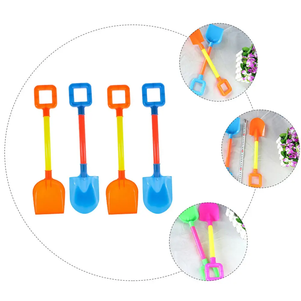 

8pcs Pointed and Flat Heads Sand Shovels Beach Children Playing Sand