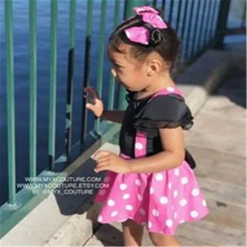 Комбинезон Goocheer для девочек хлопковый с бретельками и бантом | Детская одежда