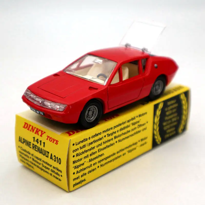 Атлас 1:43 Dinky toys 1411 для ALPINE. RENAULT A310 Red коллекционные модели автомобилей|Наземный