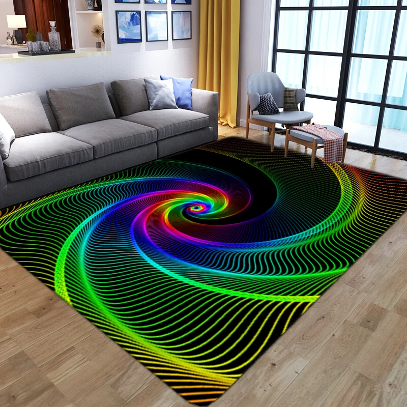 

Scandinavian style geometric kaleidoscope floor mats door mats anti-slip mats carpets bedroom living room home decoration