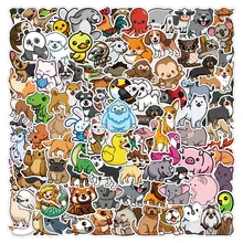 10/30/50/100PCS Cute Cartoon Animal Graffiti Stickers Luggage Guitar Phone Laptop Classic Toy Decal Waterproof Sticker for Kids