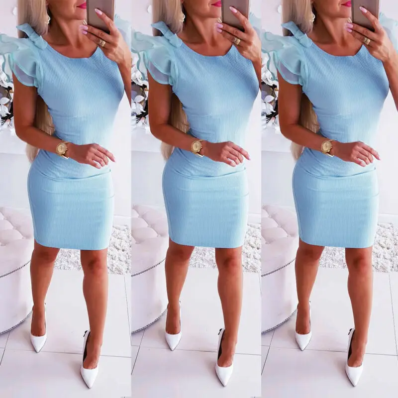 Женское кружевное платье с коротким рукавом облегающее клубное мини-платье