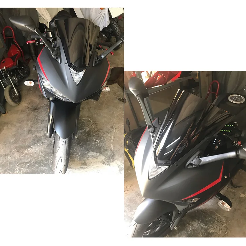 Мотоцикл лобовое стекло Ветер Дефлектор экран протектор для YAMAHA R3 R25 2014 2015 2016