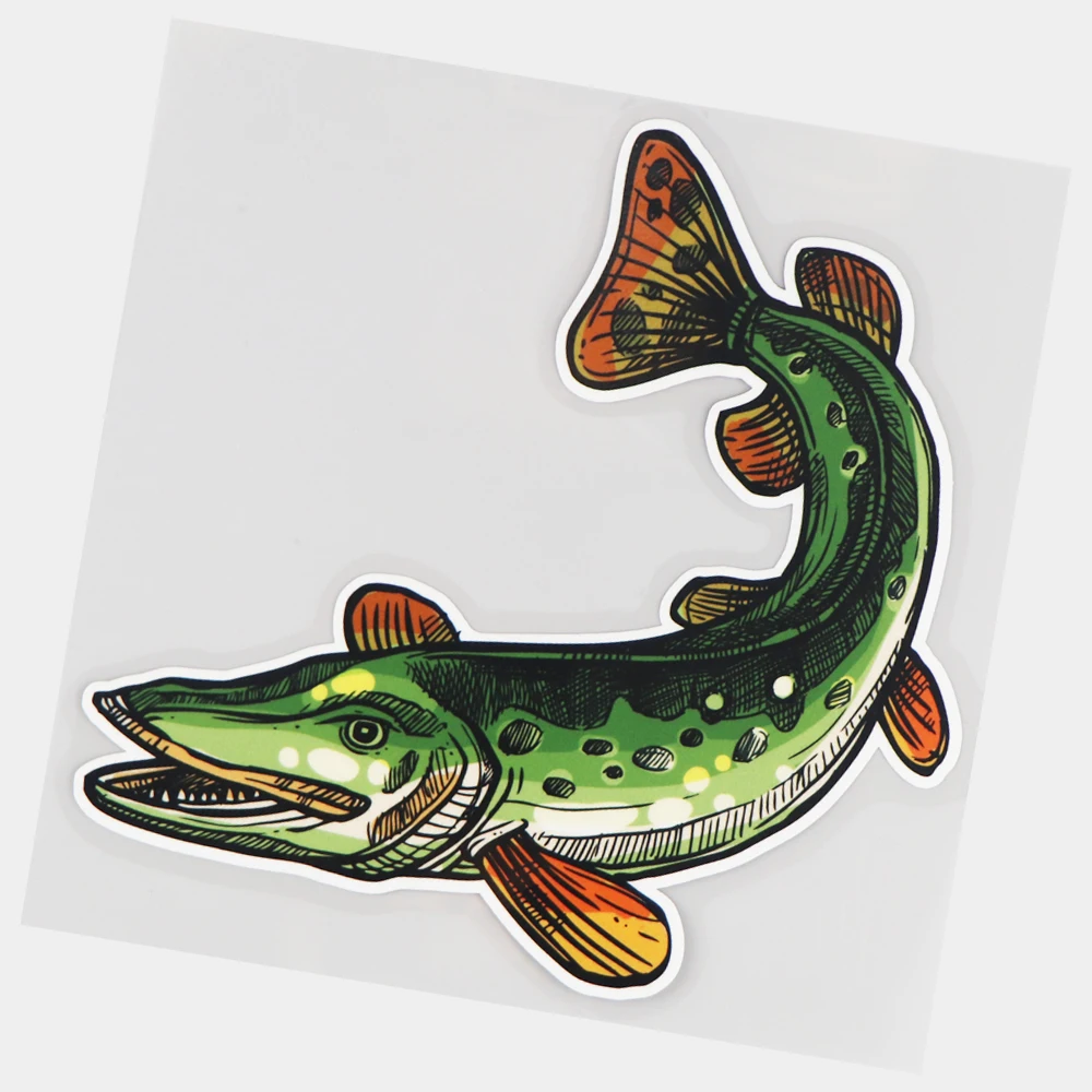 

JuYouHui Exterior Accessories Decal Black Spot Fish Cartoon Vinyl Decal Creative Body Decoration Car Stickers