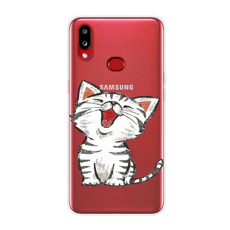 Чехлы для samsung Galaxy A10s силиконовый чехол телефона цветной принт задняя крышка A10 s
