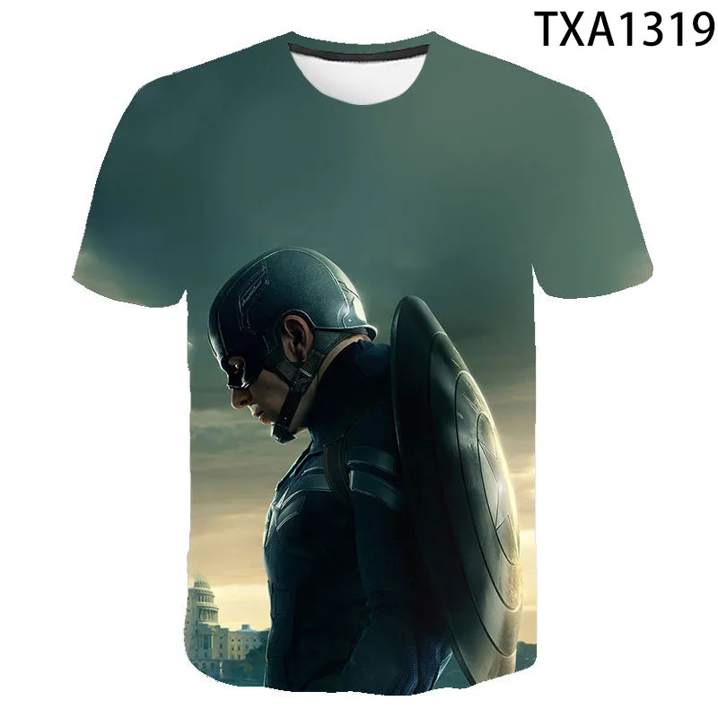 

New Summer Cotton Fashion Boy Girl Kids 3D Printed T shirt America Men Women Children Casual Streetwear Cool Tops Tee