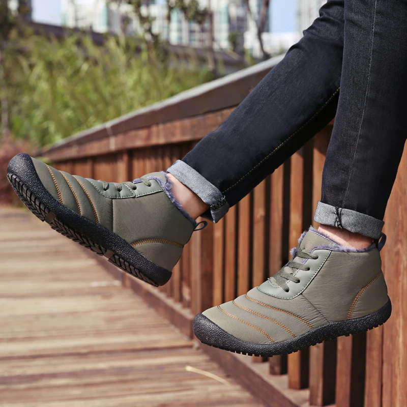 Зимние кроссовки для мужчин и женщин большой размер походная обувь унисекс