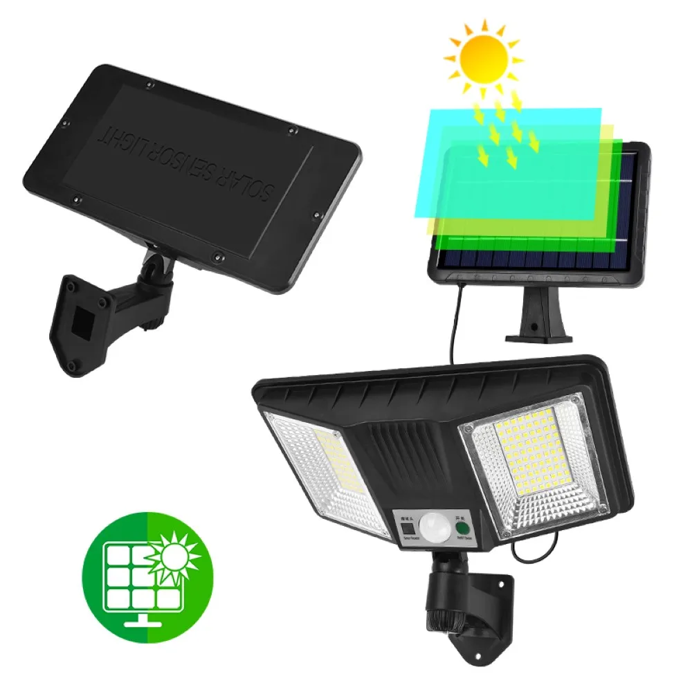 

LED Solar Wall Light Waterproof Human Sensor Wall Hanging Street Lamp Remote Garden Yard Decoration Lantern Outdoor Fence Path