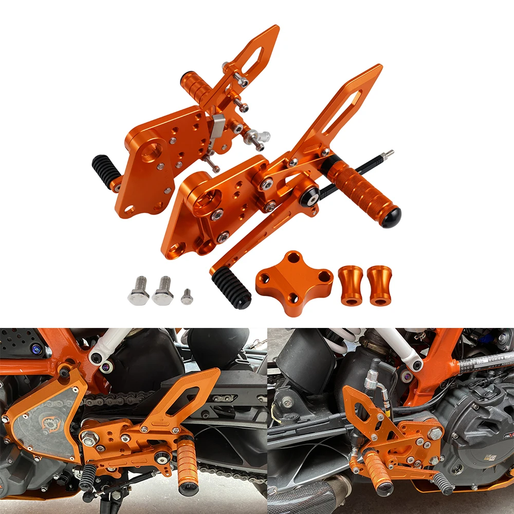Регулируемые подножки для мотоцикла набор подножек KTM Duke 125 200 250 390 2018 2019 2020 2021 CNC