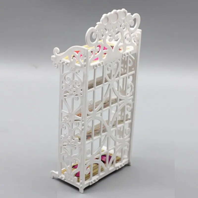 

One Set Plastic White Shoes Rack Shoe Cabinet Playhouse Furniture Accessories