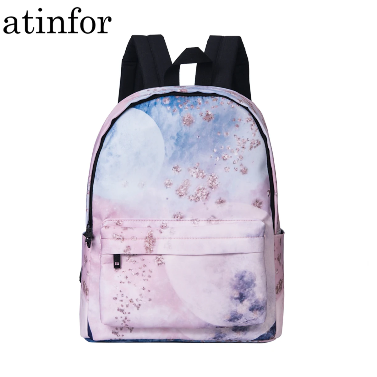 Брендовый водонепроницаемый рюкзак atinfor со звездами и космическим принтом для