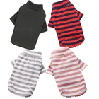 Осенне-зимний теплый милый флисовый свитер для маленьких кошек, собак, чихуахуа, свитшот, свитер для щенка одежда в полоску для домашних животных