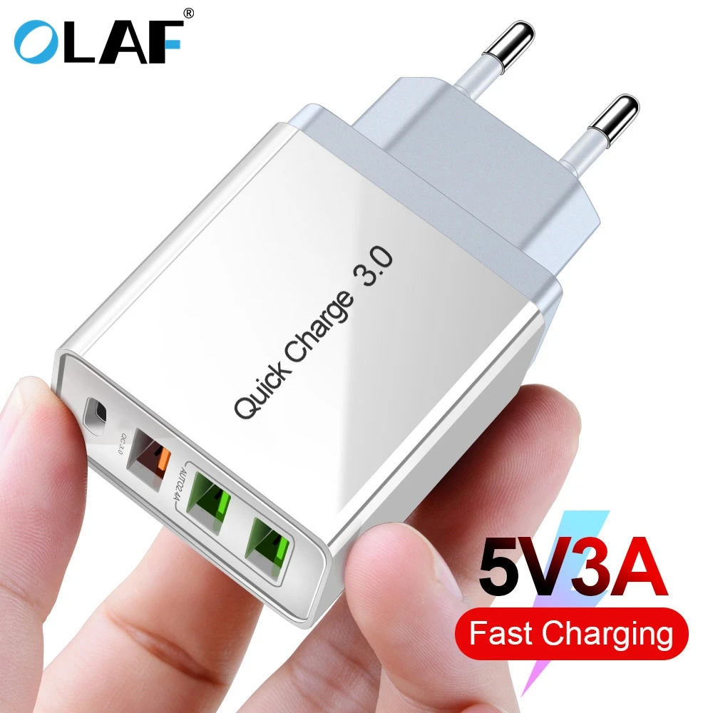 OLAF Быстрая зарядка 4 0 3 USB зарядное устройство 40 Вт QC Тип C PD для iPhone 11 Pro X Xiaomi mi9