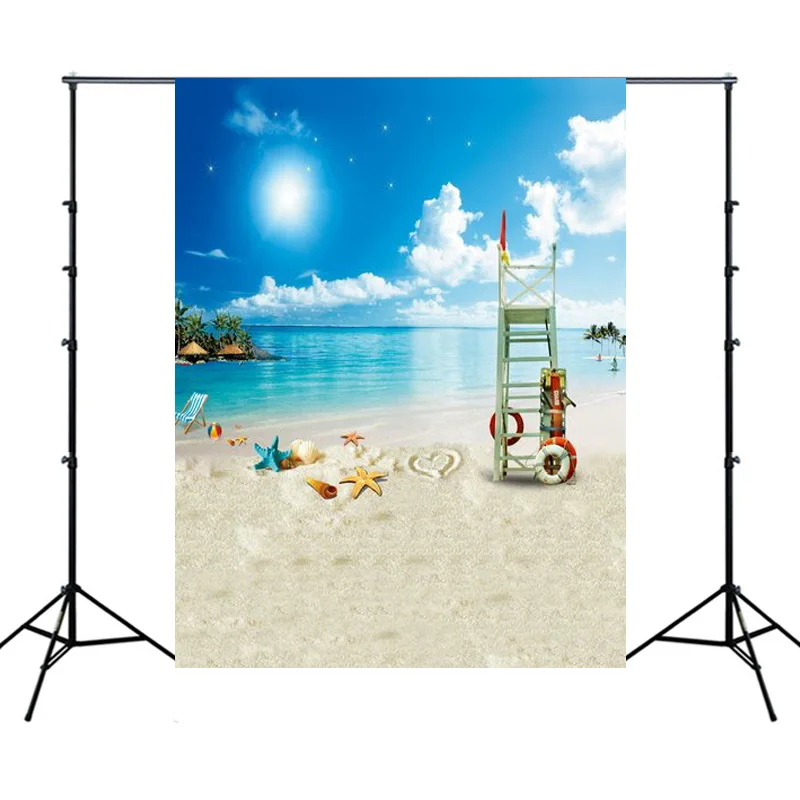 

Tropical Sea Waves Beach Sand Summer Holiday Natual Scene Photographic Background Photography Backdrops For Photo Studio