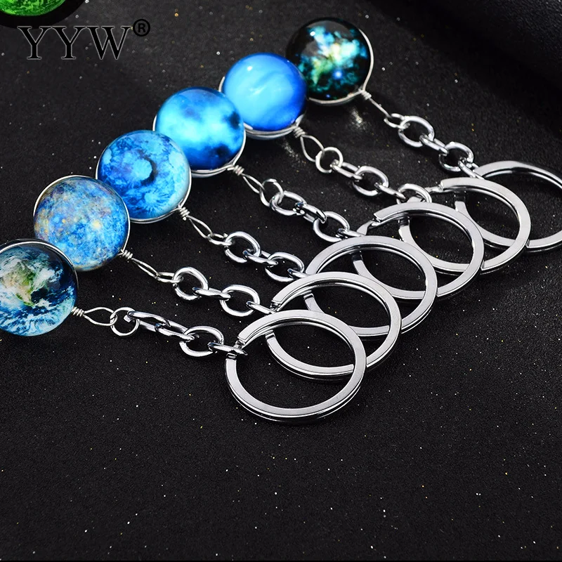 

Time Gem винтажный этнический стеклянный застежка-ключ унисекс Time Gem, светящийся круглый кулон, брелок, сумка, брелоки, аксессуары для ключей