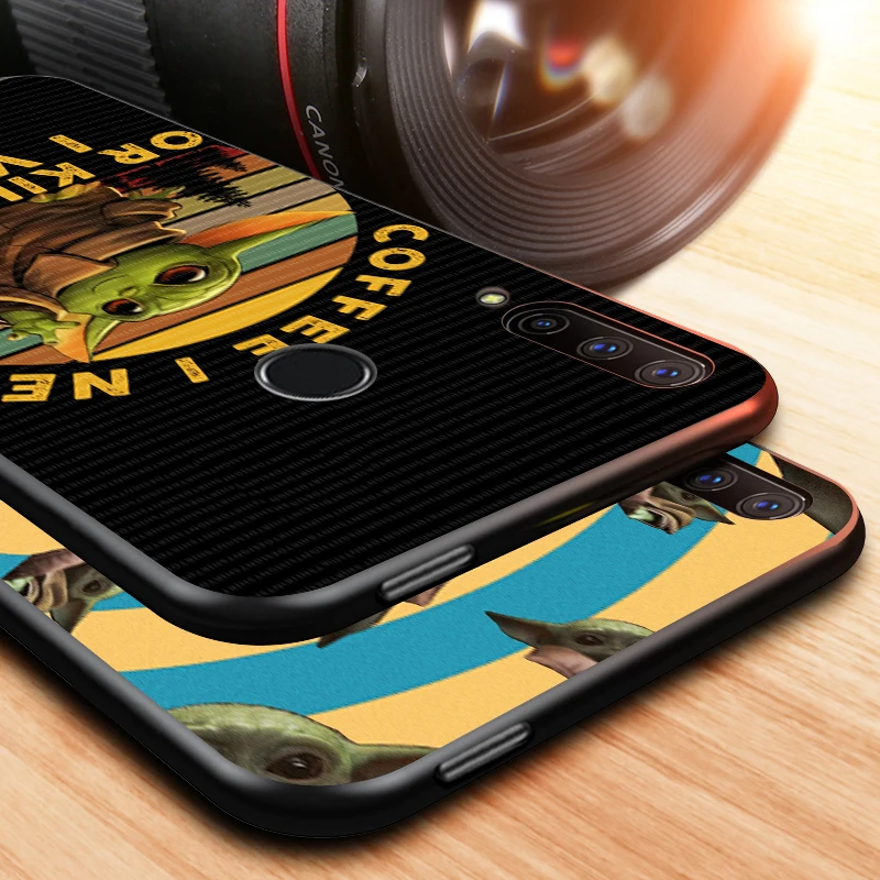 

The Baby Yoda for Huawei Honor 30 20 10 9S 9A 9C 9X 8X MAX 10 9 Lite 8A 7C 7A Pro Silicone Black Phone Case