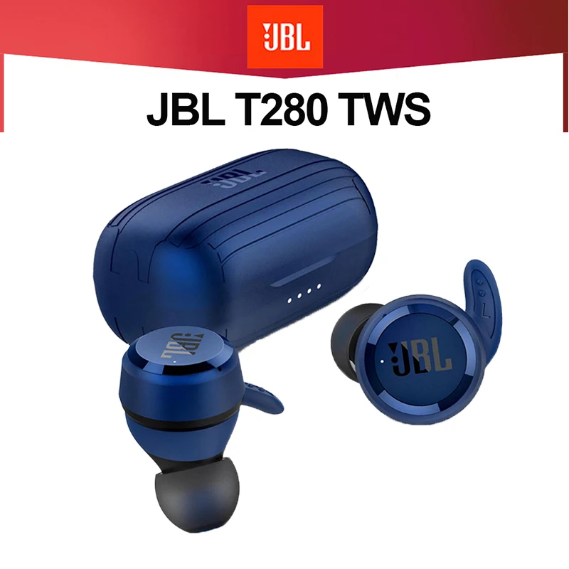 

BRAND JBL T280 TWS Wireless Bluetooth Earphone Sports Earbuds Deep Bass Headphones Waterproof Headset with Mic Charging Case
