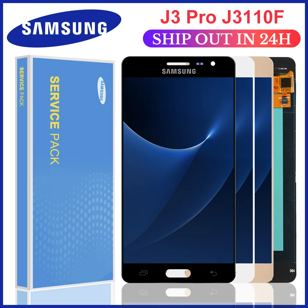 ЖК дисплей 5 0 ''Super AMOLED для Samsung Galaxy J3 pro J3109 J3110 J3119 с сенсорным экраном и