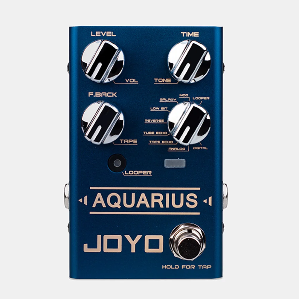 

JOYO R-07 AQUARIUS Delay + LOOPER Multi Guitar Effect Pedal, Multieffects Pedal, with 8 Digital Delay Effects