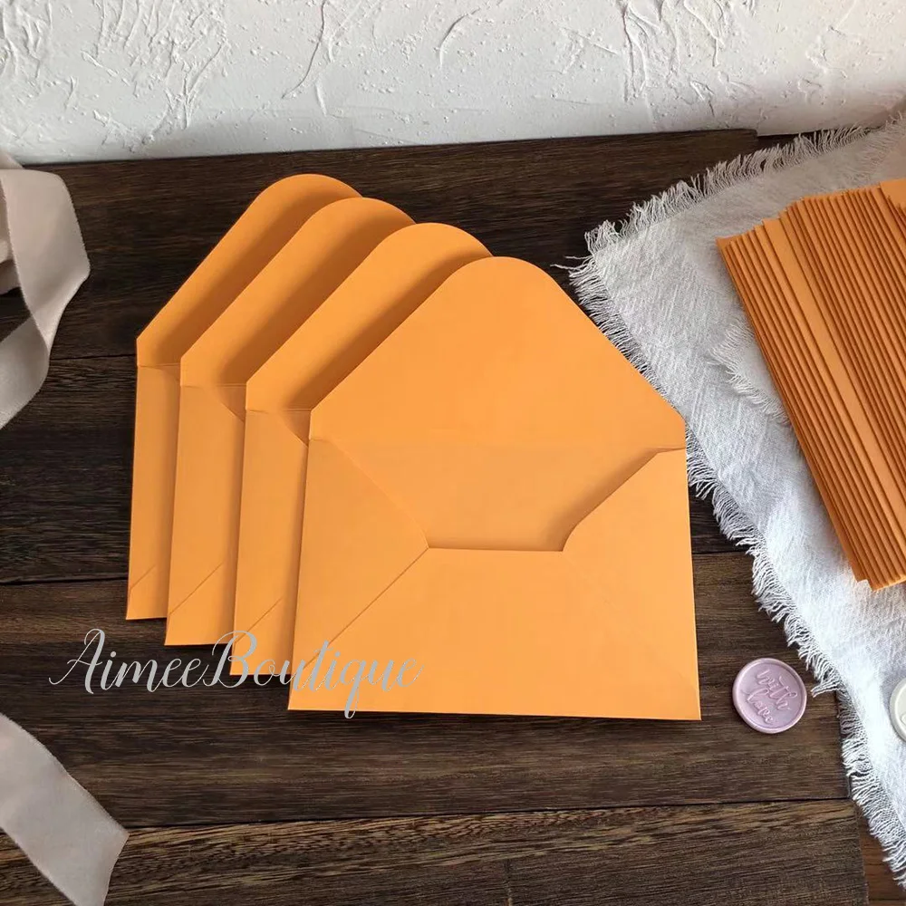 

Orange color invitation envelope 20pcs