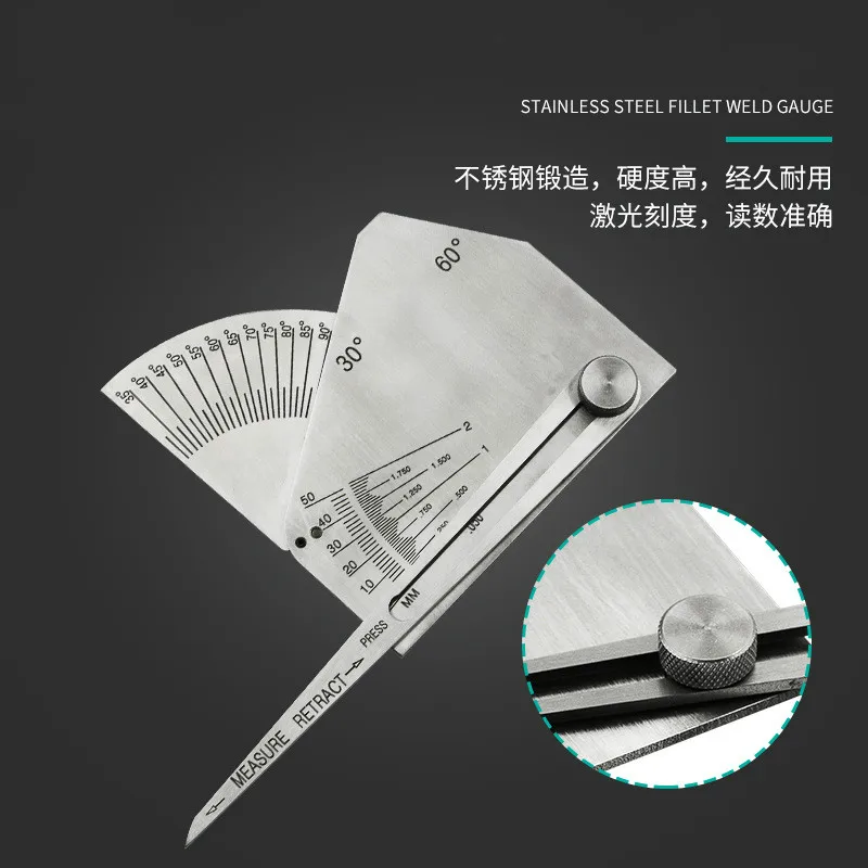 High quality Stainless steel weld gauge Debugging of mechanical threads Mould testing debugging tools Fillet machinist gauges |
