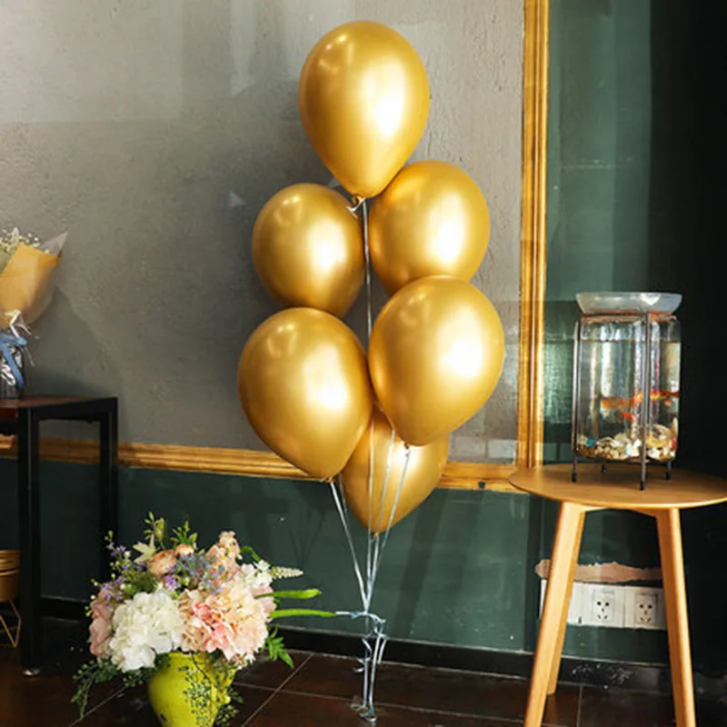 

100/Pack 10 Inch Party Balloons Navy Blue Gold Latex Balloons for Weddings Birthday Party Bridal Shower Party Decoration