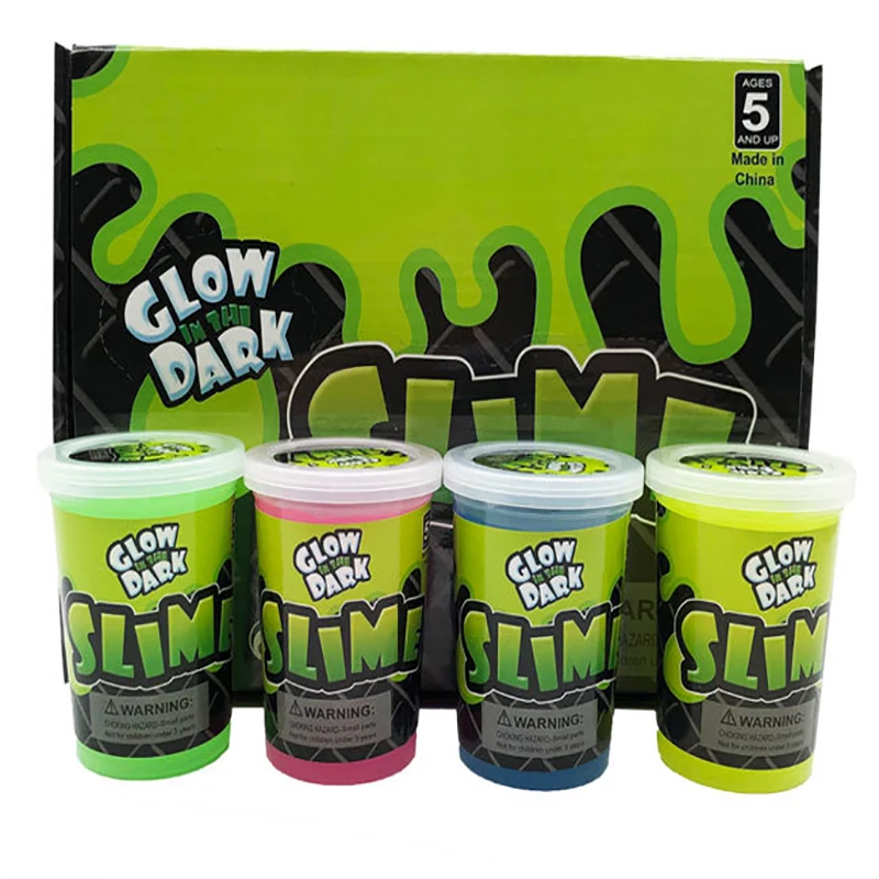 

1PCS children's educational luminous plasticine toys Vent tool Four-color random cryst Color mud Non-toxic material DIY supplies