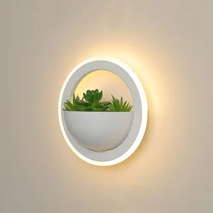 (WECUS) новый художественный настенный светильник с растениями, простой современный прикроватный светильник, креативная личность, проход, гостиная, коридор, настенный светильник