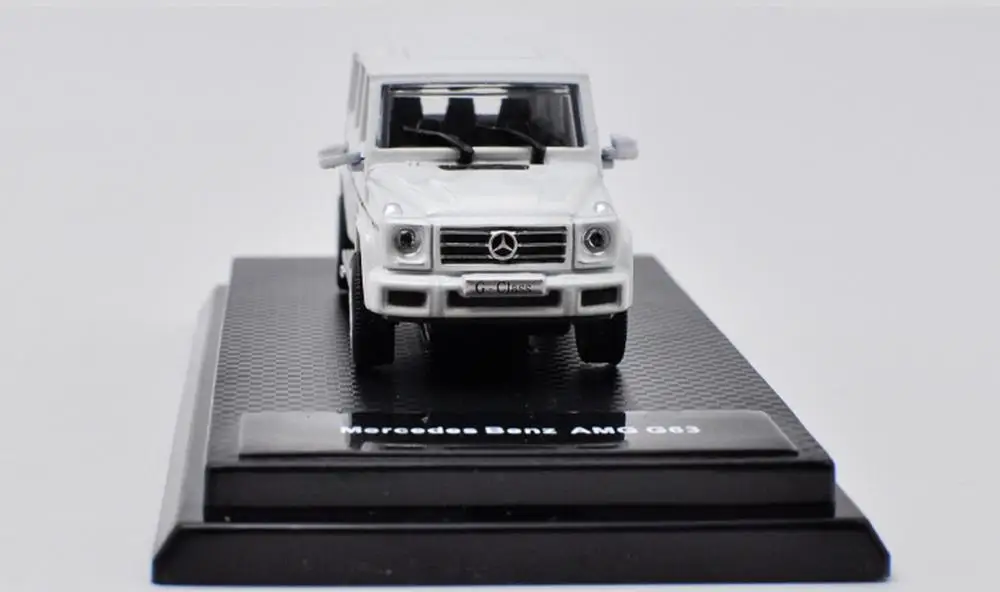 1/64 Mercedes Benz G Class AMG G63 SUV белый литой автомобиль Модель Коллекция игрушек