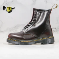 dr martens men and women 1460 wine red 100 genuine leather doc martin boots unisex none slip 8 eyes casual motorcycle shoes