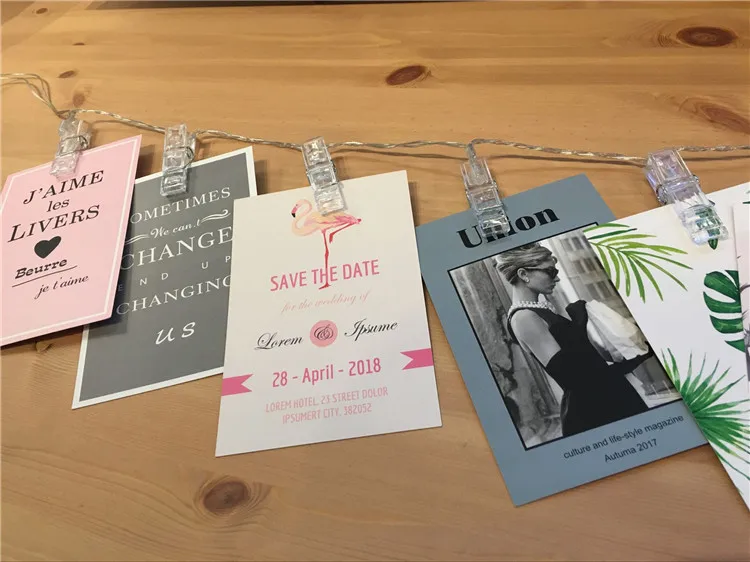 Светодиодный держатель для фото фонарики гирлянда подвесных фотографий