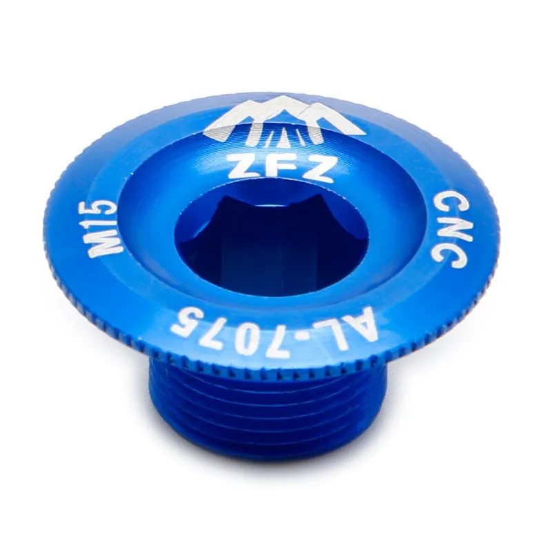 Blue Mountain Bike Crankset Crank Cover Screw Aluminum Axis Fixing Bolt MTB Accessory - Color: Blue
