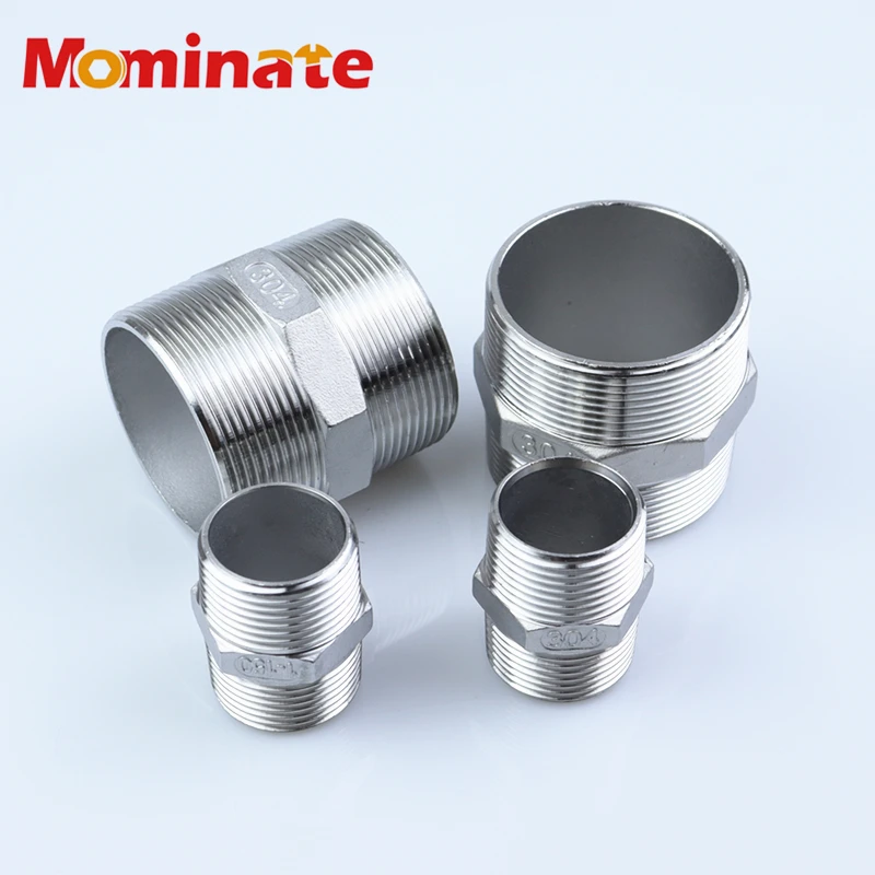 Трубопроводные фитинги из нержавеющей стали с двойной головкой и наружной