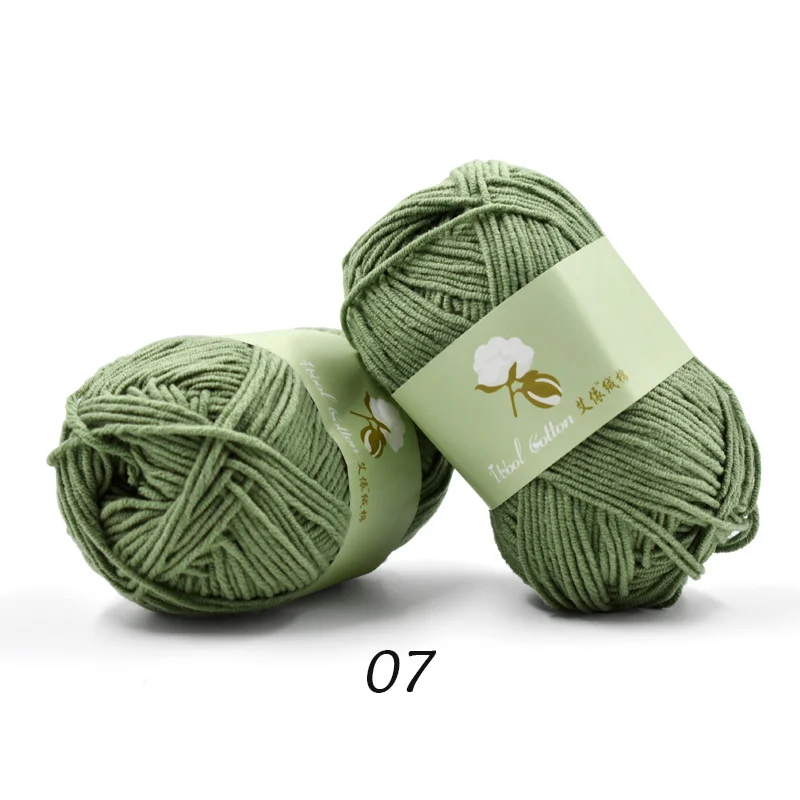 07 30pcs Пряжа для вязания хлопок приятная для кожи ручная пряжа lana trapillo para tejer нить для вязания крючком 30/Лот - Цвет: 07 30pcs