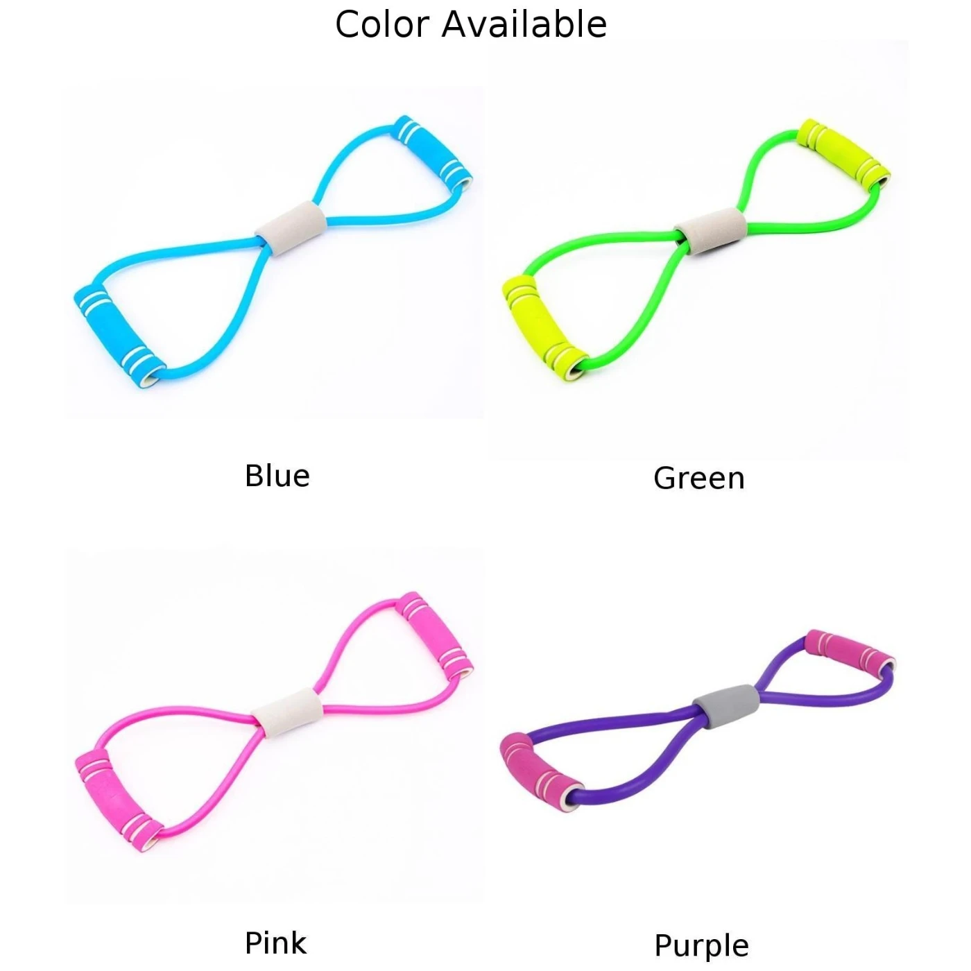 

Home Sport Fitness Yoga 8 Shape Pull Rope Tube Equipment Tool Pilates Yoga Fitness Figure Pull Rope 2020 Hot Sale