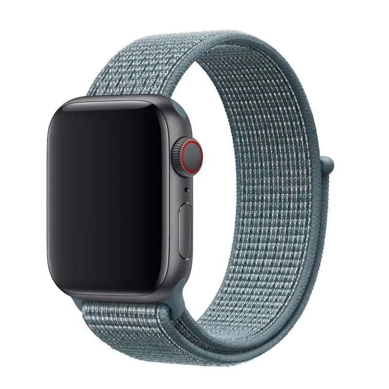 Blue feather Для мужчин и женщин 38 мм 42 мм 40 мм 44 мм ремешок для apple watch серии 1 2 3 4 тканый нейлоновый ремешок для iWatch 4 цветной узор браслет - Цвет ремешка: Blue feather