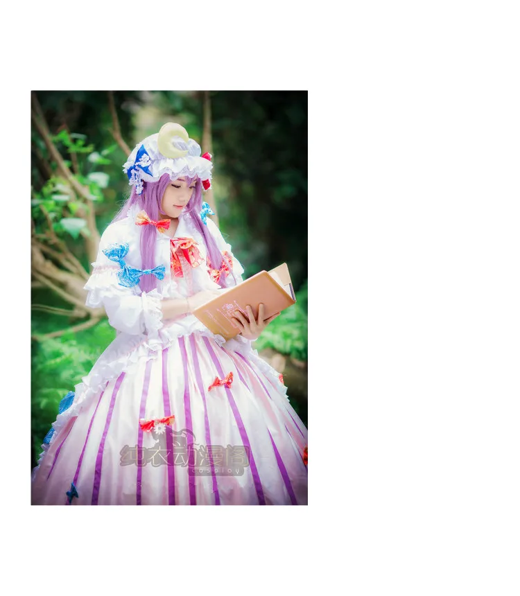 

Hot Game Touhou Project Patchouli Knowledge Cosplay Costume Gorgeous Formal Dress Female Role Play Clothing Custom-Make Any