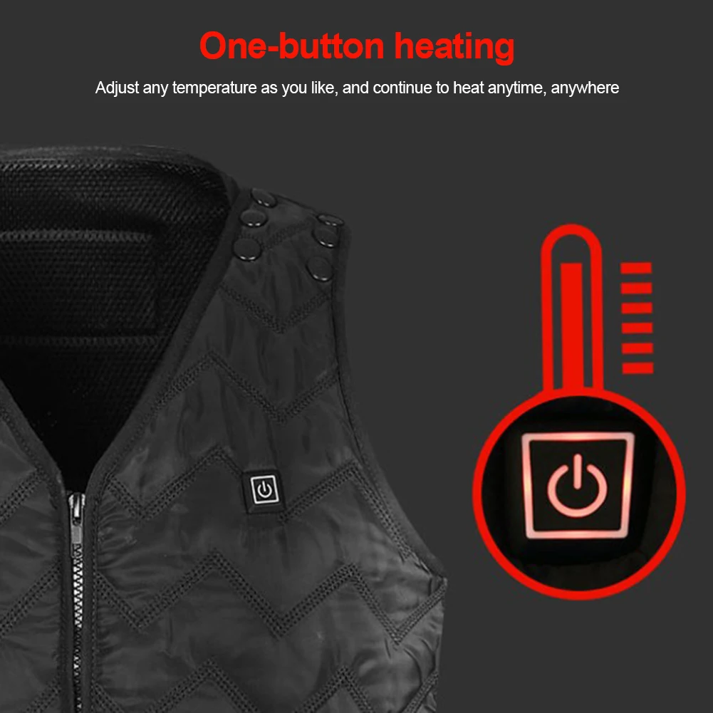 Мужская и женская уличная USB Инфракрасная нагревательная жилетка зимняя гибкая