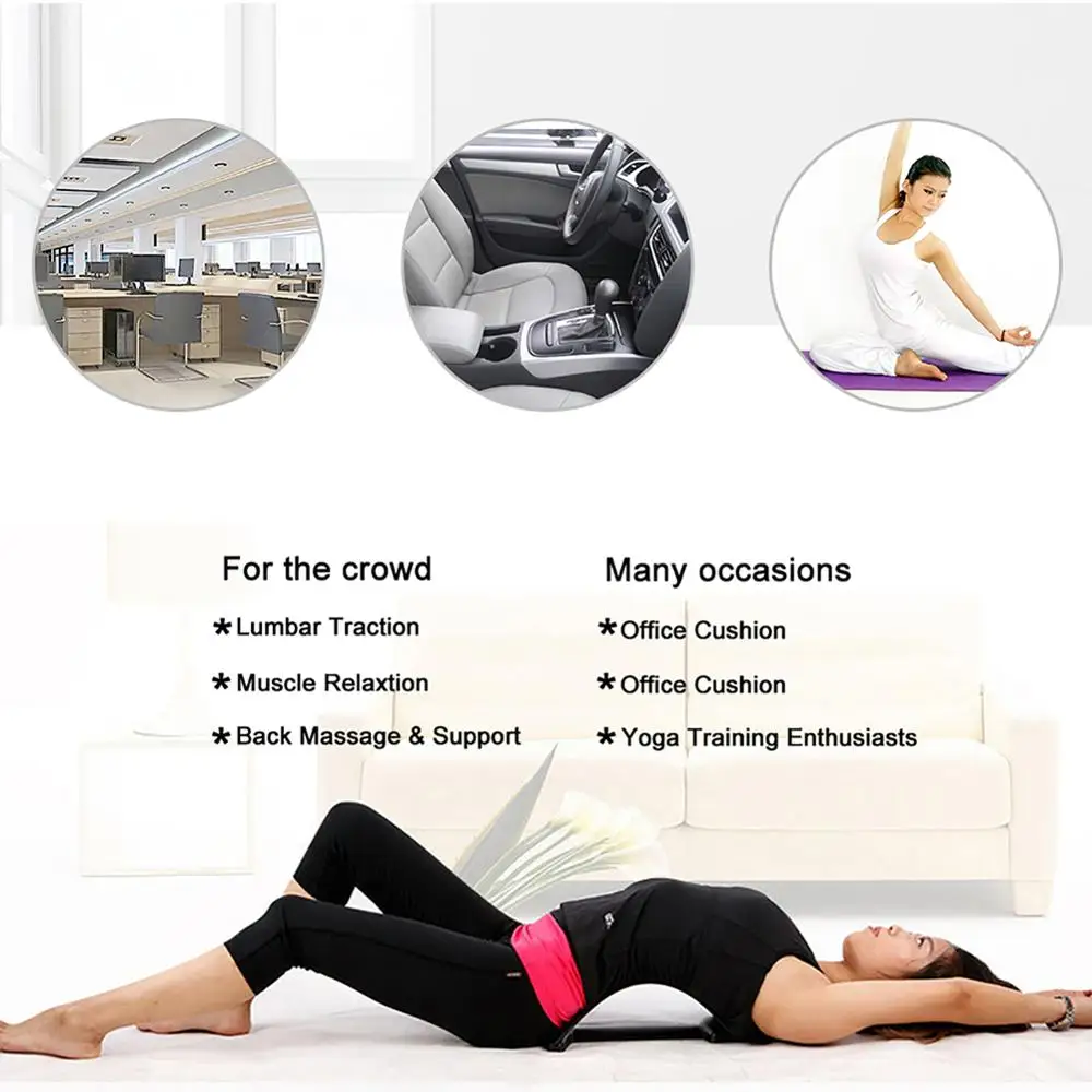 

Dropshipping 2021 New Lumbar Relief Back Stretcher Device Back Pain Relief Massager Stretcher Support Equipment Adjustable