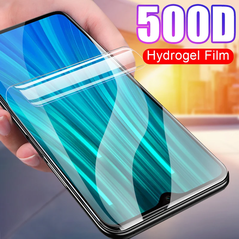 500D 3 шт Гидрогелевая мягкая пленка для Xiaomi редми нот 7 8 6 про 8T защита экрана 8A 7A 5 Plus