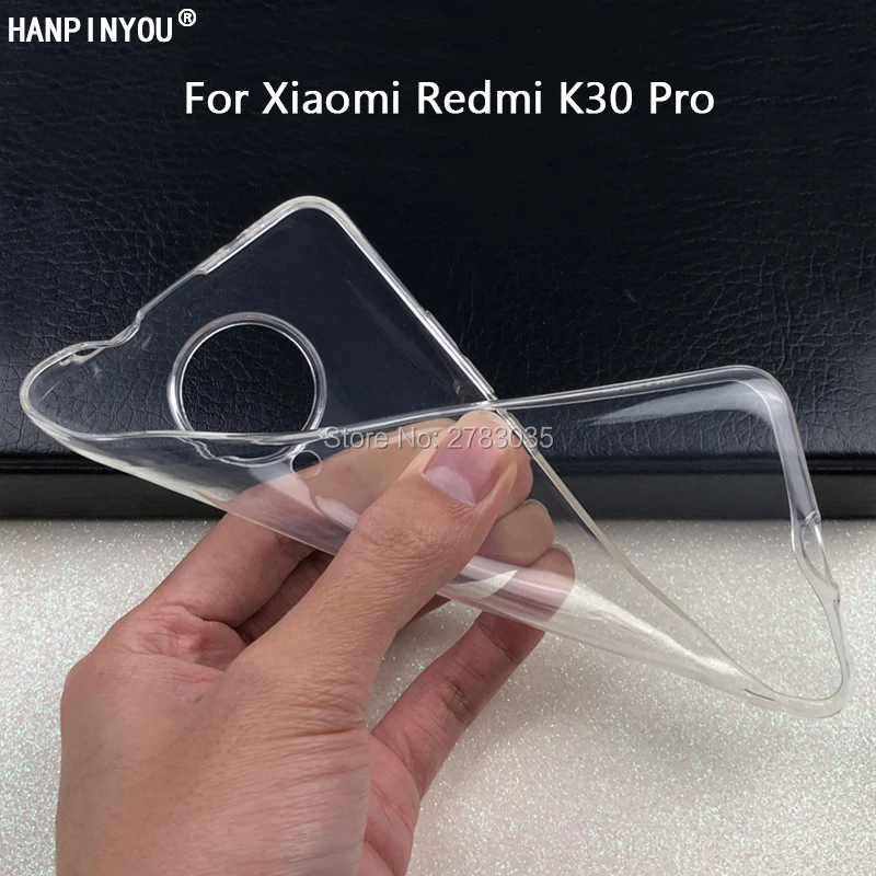 Для Xiaomi Poco F2 Pro Redmi K30 Zoom Slim прозрачный мягкий ТПУ чехол для задней панели защитный