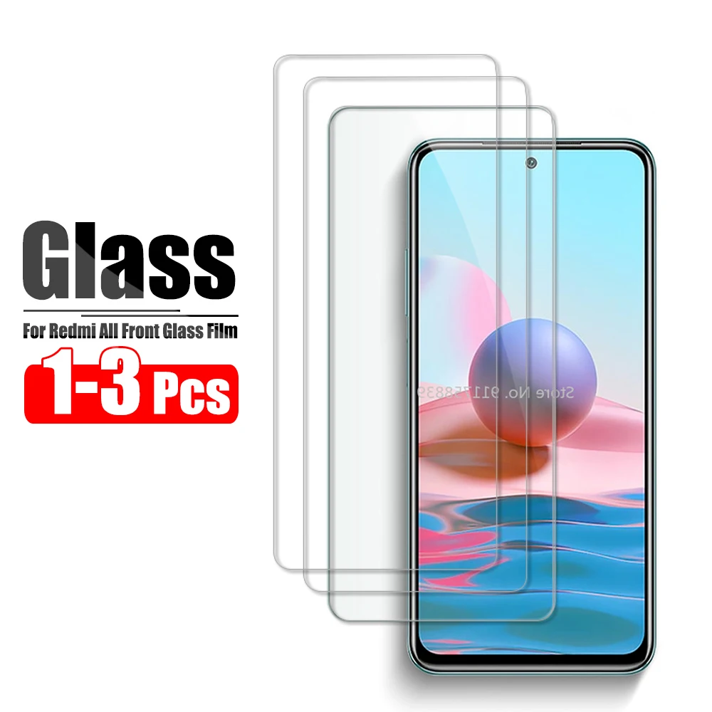 

1-3Pcs Protective Glass For Xiaomi Redmi Note 9 10S 9S Not 10 Pro Max Xiomi Redmi 9C NFC 9T 9A 10X Note10 Screen Protector Film