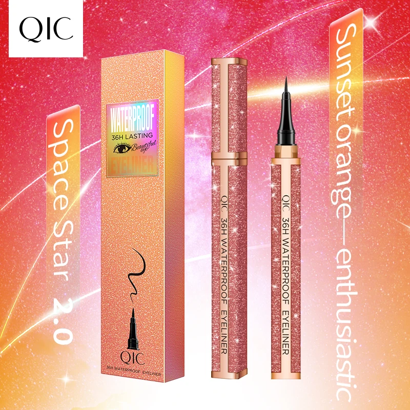 Подводка для глаз с изображением звездного неба водостойкая черная жидкая 1 шт. |