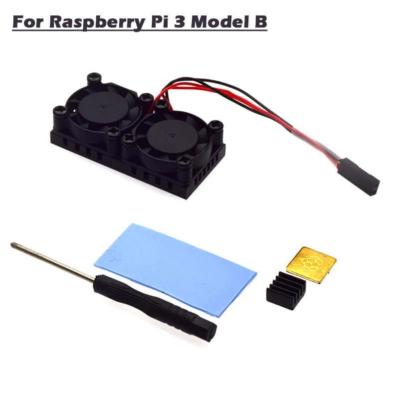 Raspberry Pi 4 Модель B 3B + двойной вентилятор с комплектом радиаторов 4B комплект