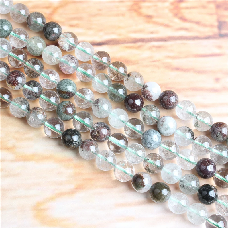 

Natural stone round bead green specter loose bead 6 / 8 / 10 / 12mm suitable for jewelry making DIY Bracelet Necklace